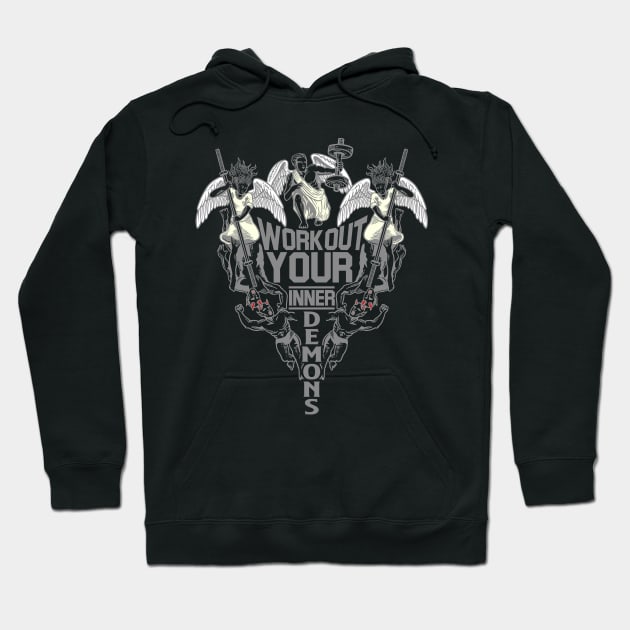 Workout Your Inner Demons Hoodie by Gym & Juice Designs